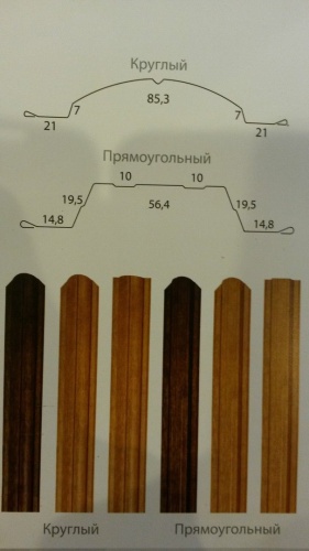  Штакетник металлический Прямоугольный (ширина-118мм) кратно 8 шт от магазина stroykaboom.ru