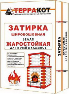  "Терракот" Затирка жаростойкая белая от магазина stroykaboom.ru