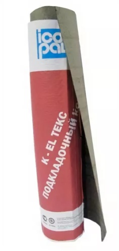  Подкладочный ковёр "Икопал"K-EL 2,25 мм рулон 15 х 1 м (самоклеющаяся полоса) от магазина stroykaboom.ru